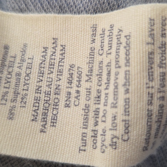 Faherty Mens XXL Longsleeve Collared Button Down Coastline Blue Knit. - Picture 13 of 16